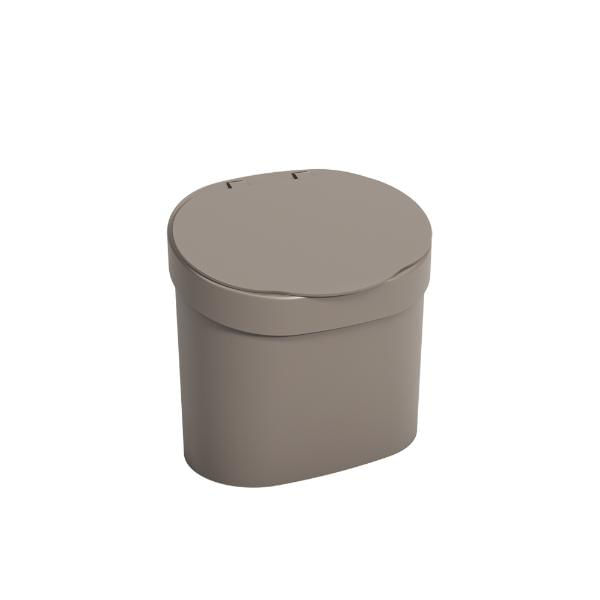 Lixeira Com Tampa Para Pia Coza 4 Litros Warm Gray
