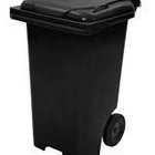 Lixeira Contentor Plastica 120 Litros Tipo Gari Azul