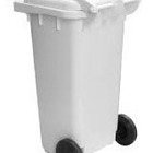 Lixeira Contentor Plastica 120 Litros Tipo Gari Vermelho