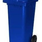 Lixeira Contentor Plastica 120 Litros Tipo Gari Vermelho