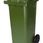 Lixeira Contentor Plastica 120 Litros Tipo Gari Vermelho