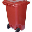 Lixeira Contentor Plástico 240l Rodas 200mm Sem Pedal