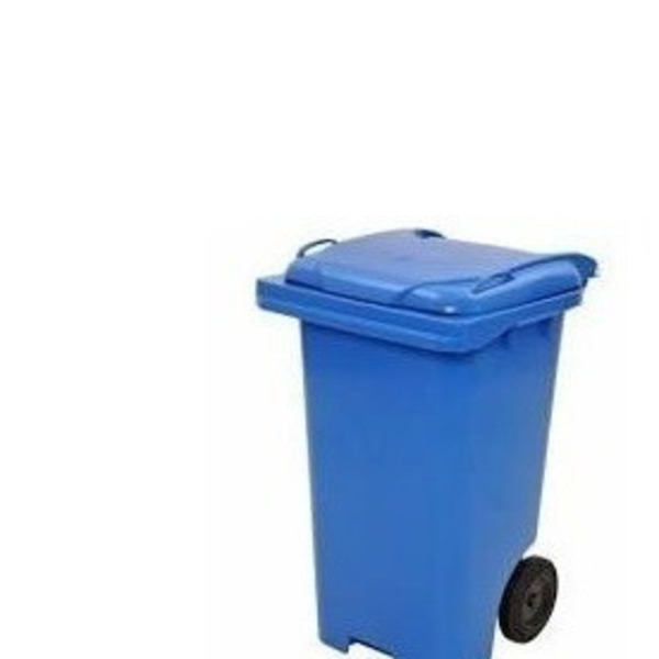 Lixeira Contentor Plastico Tipo Gari 240 Litros Azul
