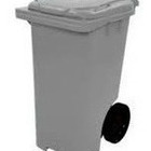 Lixeira Contentor Plastico Tipo Gari 240 Litros Branco