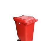 Lixeira Contentor Plastico Tipo Gari 240 Litros Branco