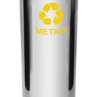 Lixeira De Aço Inox 30l Com Tampa Plastica Meia Esfera