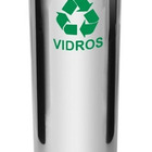 Lixeira De Aço Inox 30l Com Tampa Plastica Meia Esfera Verde