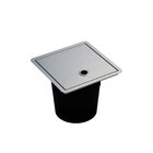 Lixeira De Bancada Articulada Inox 4 5 Litros - Ludrio