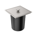 Lixeira De Bancada De Embutir Aço Escovado