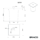 Lixeira De Bancada De Embutir Aço Escovado