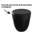 Lixeira De Bancada Smart 2 5l Preto Crippa