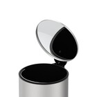 Lixeira de Banheiro Redonda 5L Aço Inox Escovado com Pedal Spin Brinox