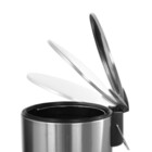 Lixeira de Banheiro Redonda 5L Aço Inox Escovado com Pedal Spin Brinox