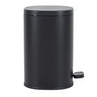 Lixeira de Banheiro com Pedal 5L Preto Matte Aemaxx