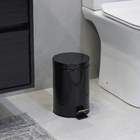 Lixeira de Banheiro c/Pedal 3L Preto Urban Sensea