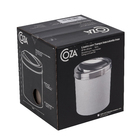 Lixeira de Banheiro Chão Basculante 5,4L Plástico Cinza Brinox