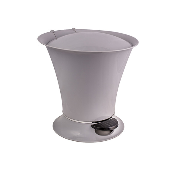 Lixeira de Banheiro Chão 5L Plástico Cinza Aquaplás