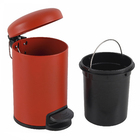 Lixeira de Banheiro Dustbins Easy Vermelha 3L Sensea