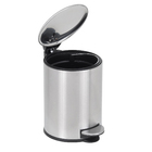 Lixeira de Banheiro Inox com Pedal 3L Escovada Aemaxx