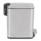 Lixeira de Banheiro Inox com Pedal 5L Escovado Aemaxx