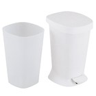 Lixeira de Banheiro Plástico Branco 5L Pedal Brinox