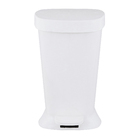 Lixeira de Banheiro Plástico Branco 5L Pedal Brinox