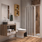 Lixeira de Banheiro Plástico e Metal Preta 5L Sensea