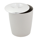 Lixeira de Banheiro Plástico New Belly Bege 5L Martiplast