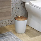 Lixeira de Banheiro Plástico New Belly Cobre 5L OU