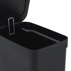 Lixeira de Banheiro Plástico Preto Trium 6L Ou