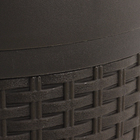 Lixeira de Banheiro Rattan Marrom 6L Aquaplás