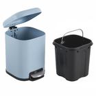 Lixeira de Banheiro Remix Azul 6L Sensea