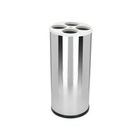 Lixeira De Copo Plástico Aço Inox Com Tampa Plástica