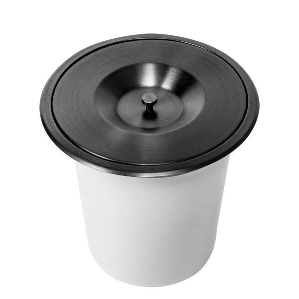 Lixeira De Cozinha Embutida Inox Redonda 7 Litros Bela Metais