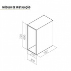 Lixeira De Embutir 15l Com Corrediças Deslizantes Para Cozinh