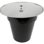 Lixeira De Embutir 3 Lts Aço Inox Escovada Cesto Embutido