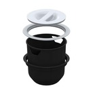 Lixeira De Embutir Bege Plastico Redonda 8 Litros