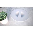 Lixeira De Embutir Branca Plastico Redonda 8 Litros