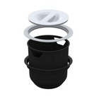 Lixeira De Embutir Branca Plastico Redonda 8 Litros