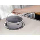 Lixeira De Embutir Clean Round Em Aço Inox Com Balde Plástico