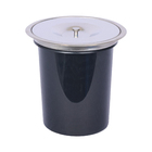 Lixeira de Embutir Cozinhas 5L Plástico e Aço Inox Cromado Casablanca