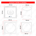 Lixeira De Embutir Em Aco Inox Com Acabamento Escovado Preta