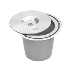 Lixeira de Embutir Inox 8L Clean Tramontina