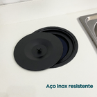 Lixeira De Embutir Inox Preto Fosco Cesto 5 Litros Pia Cozinh