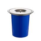 Lixeira De Embutir Para Bancada 8 Litros Aço Inox 304 Escovad