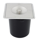 Lixeira de embutir Quadrada 6L Aço escovado Docol