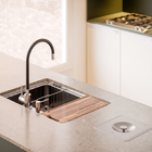 Lixeira de embutir Quadrada 6L Aço escovado Docol