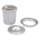 Lixeira de Embutir Redonda com Tampa Inox 5L Tramontina