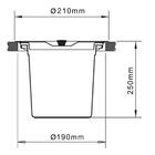 Lixeira De Embutir Redonda Nias 5l Aço Escovado