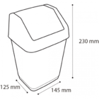 Lixeira De Mesa Basculada 2l Amn